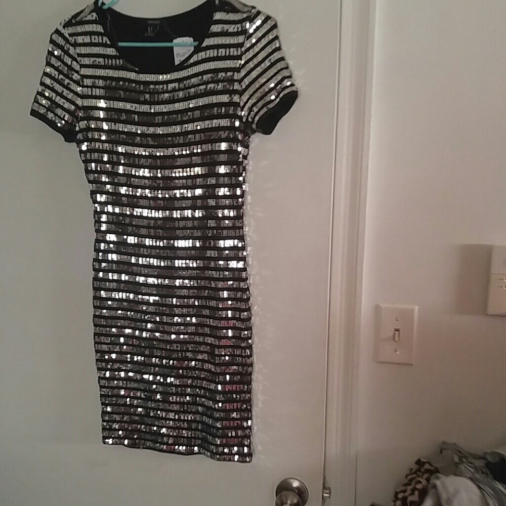 Forever 21 Silver sequins dress